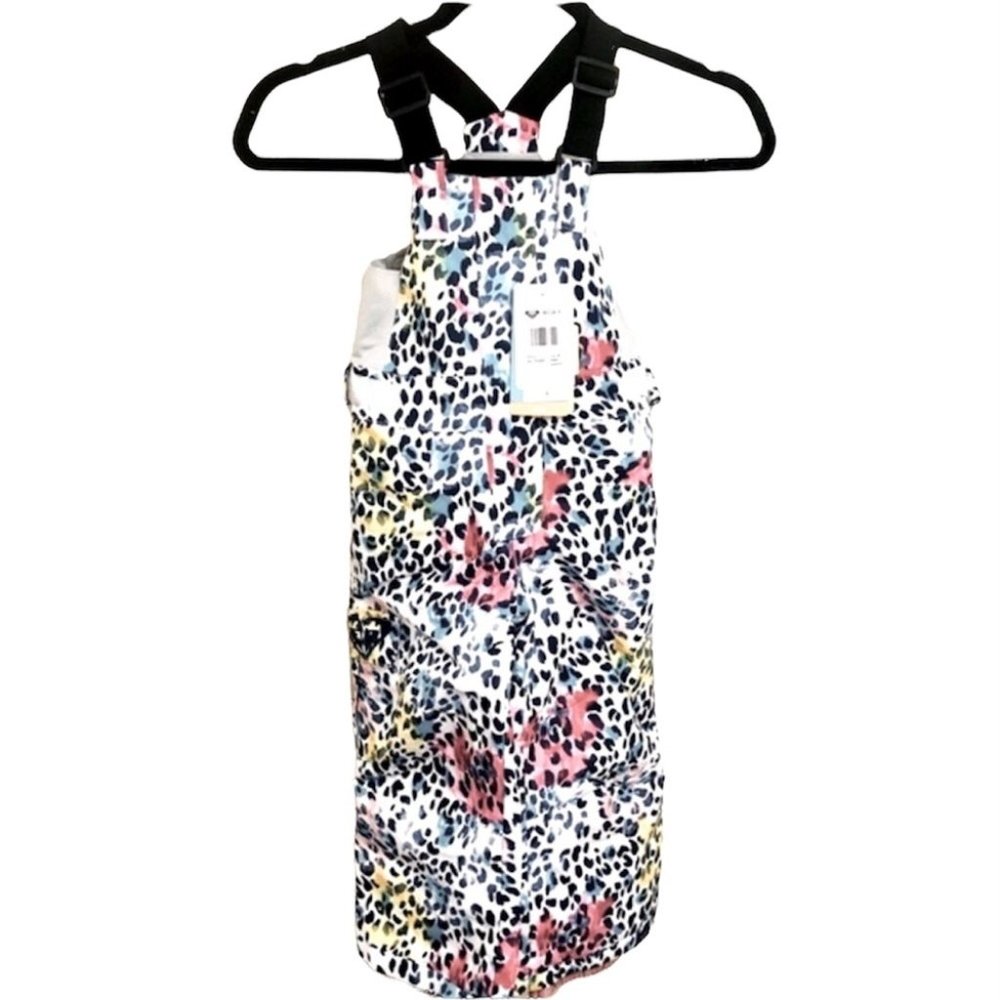 Roxy Blue & Pink Leopard Bib Pants Size 3T - Worn Once, in perfect condition